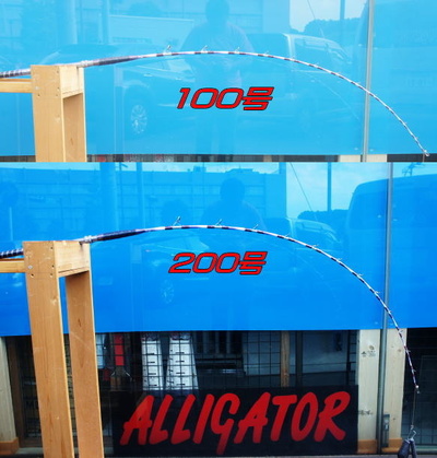 アリゲーター180R elite シマアジ専用ロッド、シルバープルトス